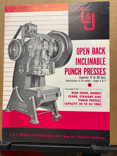 Vtg press corp catalog - l&j,